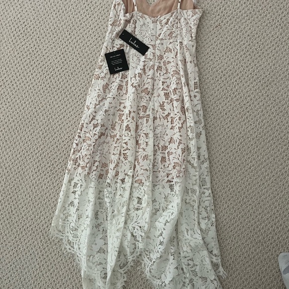 NWT Lulus One Wish White Lace Midi Dress - Picture 2 of 5